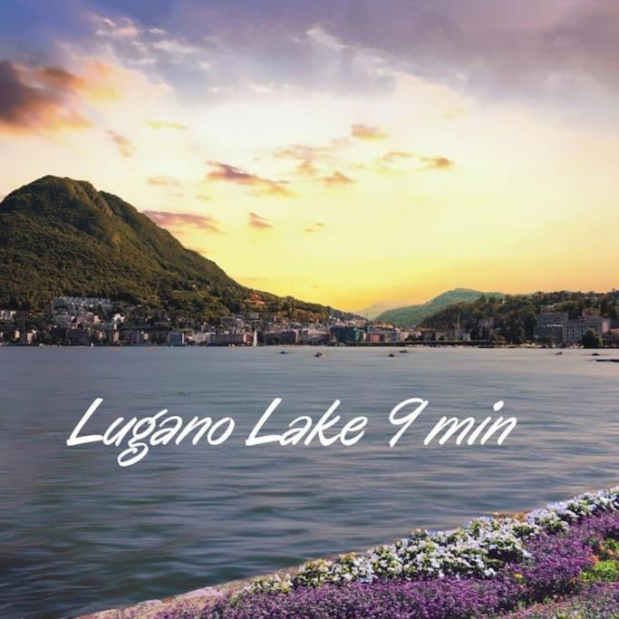 Romantic Loft With Outside Swimming Pool, 400m From Station Apartment Lugano